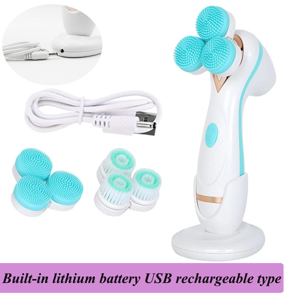 Pore cleaning electric face washer