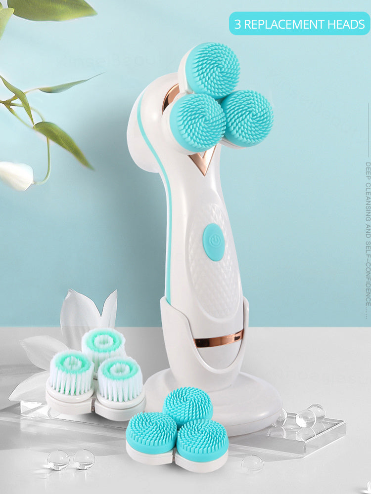 Pore cleaning electric face washer