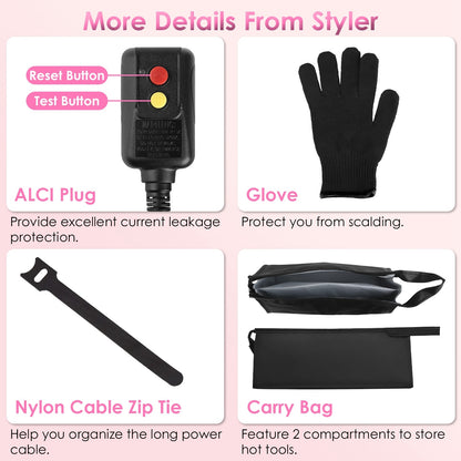 6 In 1 Hot Air Styler With 3 Temp Settings